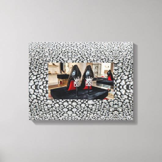 Baas Dame Opgespannen Canvas Print (Voorkant)