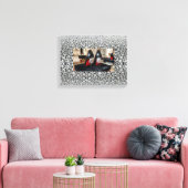 Baas Dame Opgespannen Canvas Print (Insitu (Woonkamer))