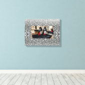 Baas Dame Opgespannen Canvas Print (Insitu (Houten vloer))