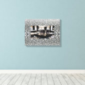 Baas Dame Opgespannen Canvas Print (Insitu (Houten vloer))