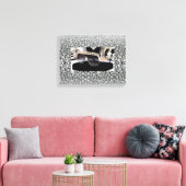 Baas Dame Opgespannen Canvas Print (Insitu (Woonkamer))