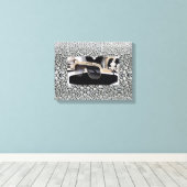 Baas Dame Opgespannen Canvas Print (Insitu (Houten vloer))