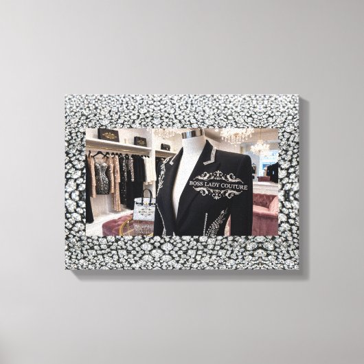 Baas Dame Opgespannen Canvasprint Canvas Afdruk (Voorkant)