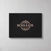Baas Dame Opgespannen Canvasprint Canvas Afdruk (Voorkant)