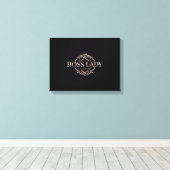 Baas Dame Opgespannen Canvasprint Canvas Afdruk (Insitu (Houten vloer))