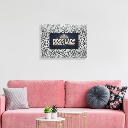 Baas Dame Opgespannen Canvasprint Canvas Afdruk (Insitu (Woonkamer))