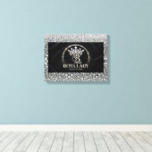 Baas Dame Opgespannen Canvasprint Canvas Afdruk (Insitu (Houten vloer))