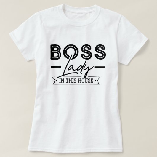 Baas Dame T-shirt (Design voorkant)