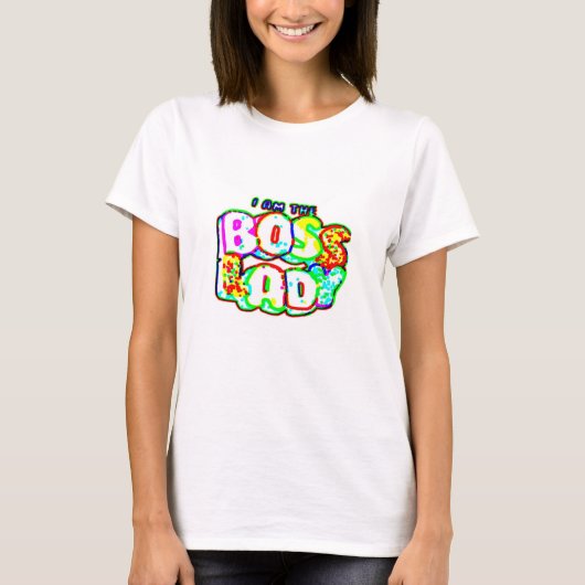 Baas Dame T-shirt (Voorkant)