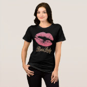 Baas Dame T-Shirt Tri-Blend Shirt (Voorkant volledig)