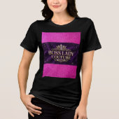 Baas Dame T-Shirt Tri-Blend Shirt (Voorkant)