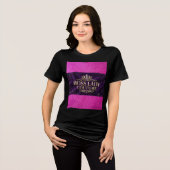 Baas Dame T-Shirt Tri-Blend Shirt (Voorkant volledig)