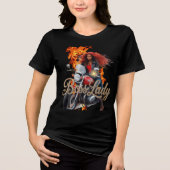 Baas Dame T-Shirt Tri-Blend Shirt (Voorkant)
