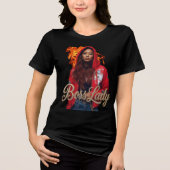 Baas Dame T-Shirt Tri-Blend Shirt (Voorkant)