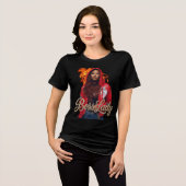 Baas Dame T-Shirt Tri-Blend Shirt (Voorkant volledig)