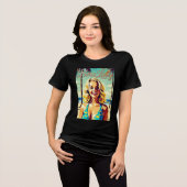 Baas Dame T-Shirt Tri-Blend Shirt (Voorkant volledig)