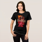 Baas Dame T-Shirt Tri-Blend Shirt (Voorkant volledig)