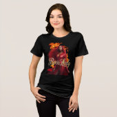 Baas Dame T-Shirt Tri-Blend Shirt (Voorkant volledig)