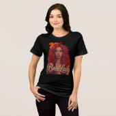 Baas Dame T-Shirt Tri-Blend Shirt (Voorkant volledig)