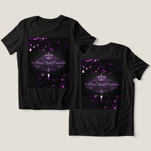 Baas Dame T-Shirt Tri-Blend Shirt (Ontwerp Voorkant & Achterkant)