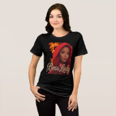 Baas Dame T-Shirt Tri-Blend T-shirt (Voorkant volledig)