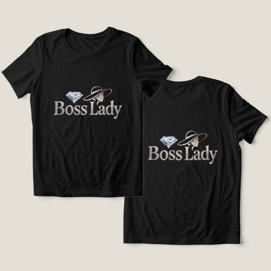 Baas Dame T-Shirt Tri-Blend T-shirt (Ontwerp Voorkant & Achterkant)