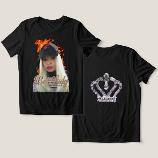 Baas Dame T-Shirt Tri-Blend T-shirt (Ontwerp Voorkant & Achterkant)