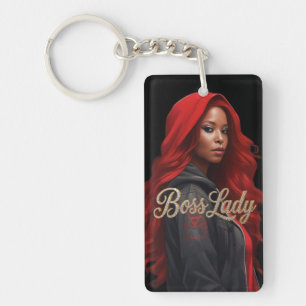 Baas Dames Acryl Sleutelhanger