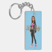 Baas Dames Acrylsleutelhanger Sleutelhanger (Voorkant Links)