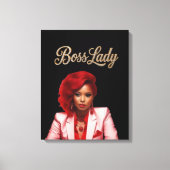 Baas Dames Canvas Print (Voorkant)