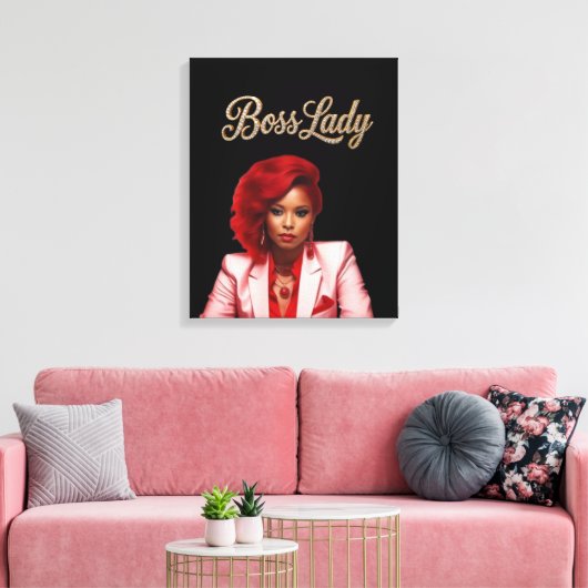 Baas Dames Canvas Print (Insitu (Woonkamer))