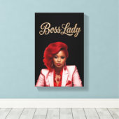 Baas Dames Canvas Print (Insitu (Houten vloer))