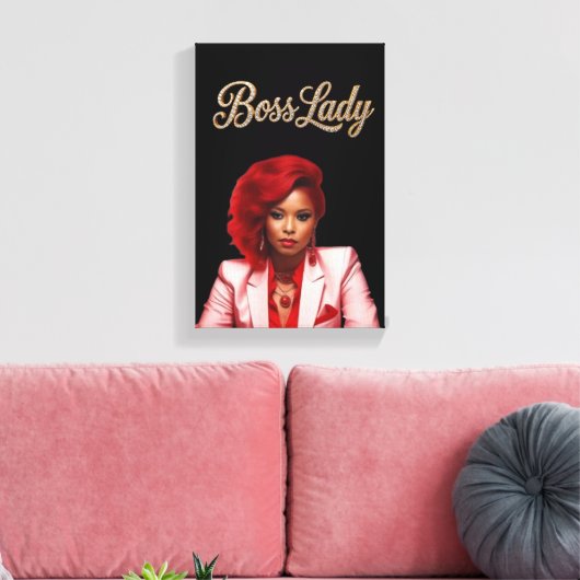 Baas Dames Canvas Print (Insitu (Woonkamer))