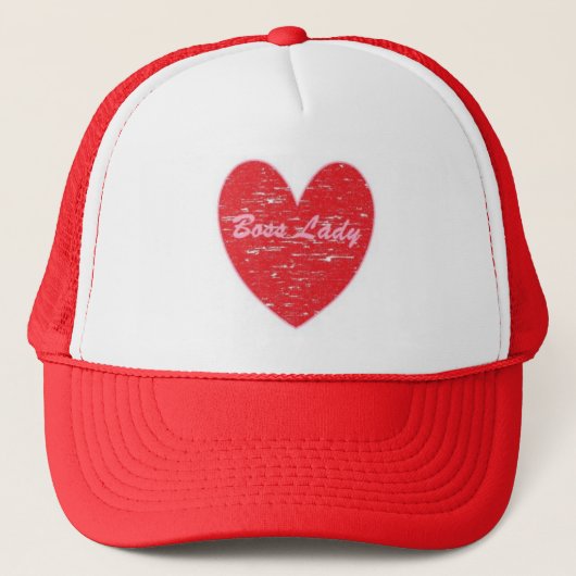 Baas Dames Hart Hoed Trucker Pet (Voorkant)