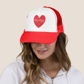 Baas Dames Hart Hoed Trucker Pet (In situ)