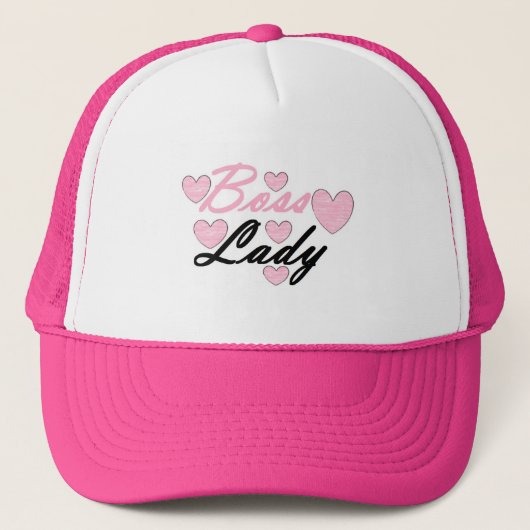 Baas Dames Harten Hoed Trucker Pet (Voorkant)