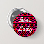 Baas Dames Hartjes Knoop Ronde Button 5,7 Cm (Voorkant /achterkant)