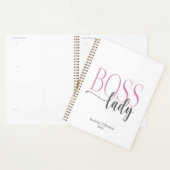 Baas Dames Roze en Grijs Natuurlijk Planner (Display)