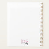 Baas Dames Roze en Grijs Natuurlijk Planner (Achterkant)