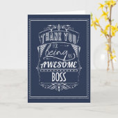 Baas dank je wel waardering kaart (Gele Bloem)