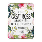 Baas Dank u Boss Appreciation Cadeau Quote Magneet (Verticaal)