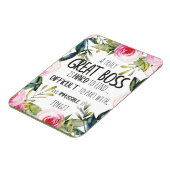 Baas Dank u Boss Appreciation Cadeau Quote Magneet (Linkerzijde)