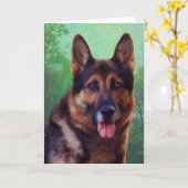 Baas de Duitse Herder Kaart (Gele Bloem)