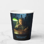 Baas gedraag papieren bekers (Voorkant)