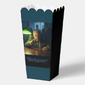 Baas gedraagt zich als popcornbox bedankdoosjes (Voorkant)