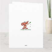 Baas Happy Snowman Hot Chocolade Kerstmis Kaart (Achterkant)