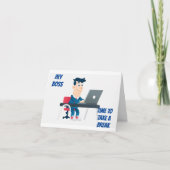 **BAAS** HOOP DAT VERJAARDAG DE BESTE IS OOIT KAART (Voorkant)