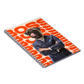 Baas in het hoofd van een hondkop met kruis notitieboek (Rechterzijde)