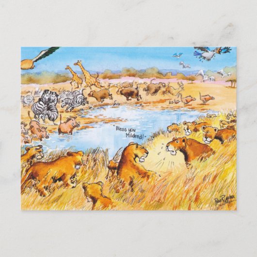 Baas je! briefkaart (Voorkant)