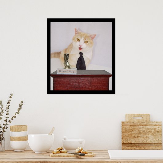 Baas-Kat Poster (Keuken)